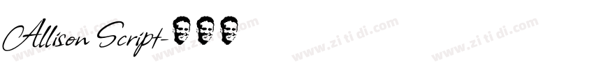 Allison Script字体转换